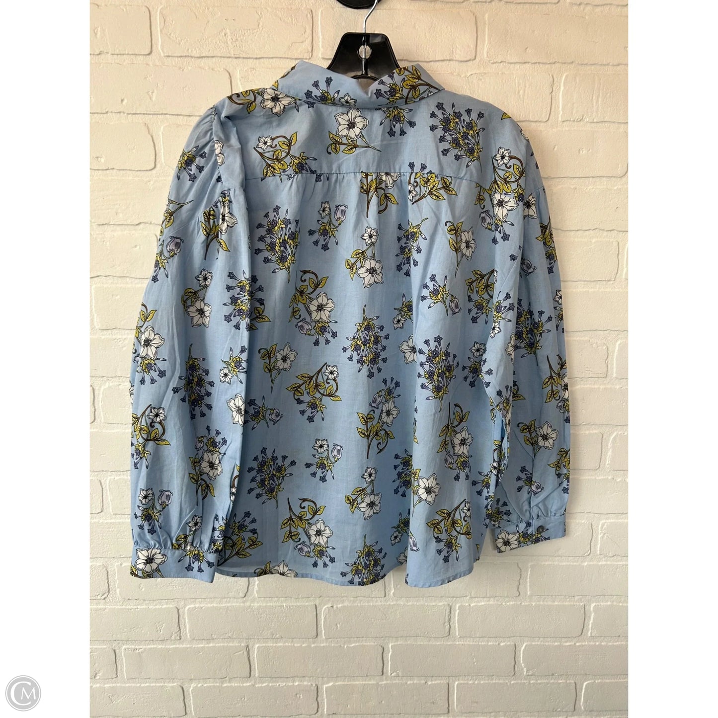Top Long Sleeve By Loft In Blue, Size: L