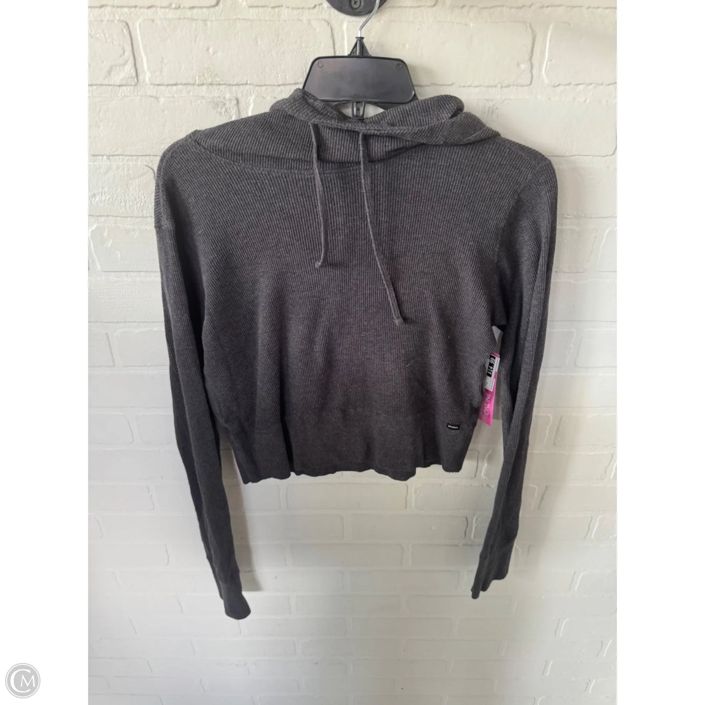 Athletic Top Long Sleeve Hoodie By Prana In Grey, Size: S