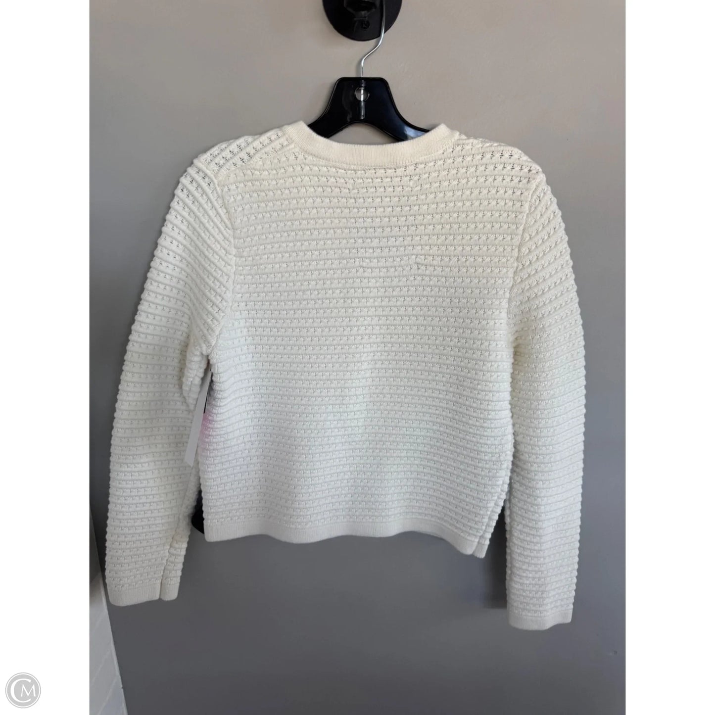 Sweater Cardigan By Cma In Cream, Size: S