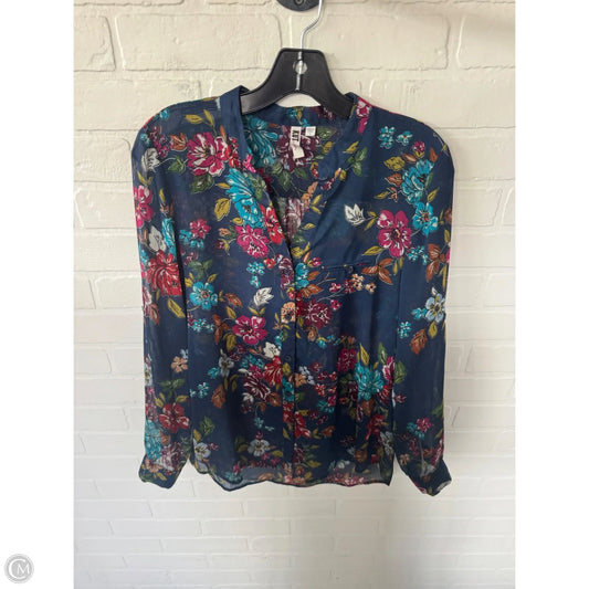 Top Long Sleeve By Kut In Blue, Size: S