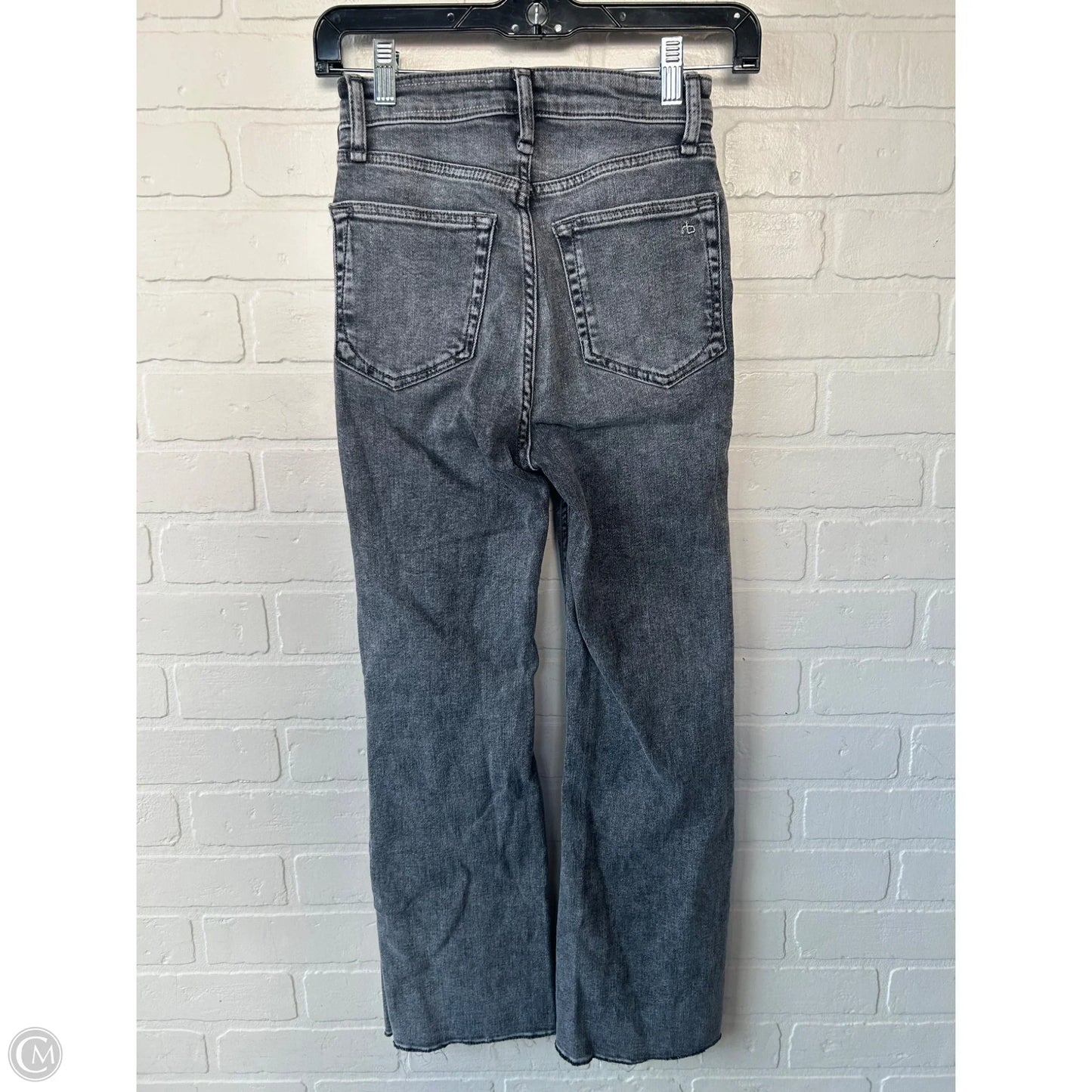 Jeans Boot Cut By Rag And Bone In Grey Denim, Size: 0