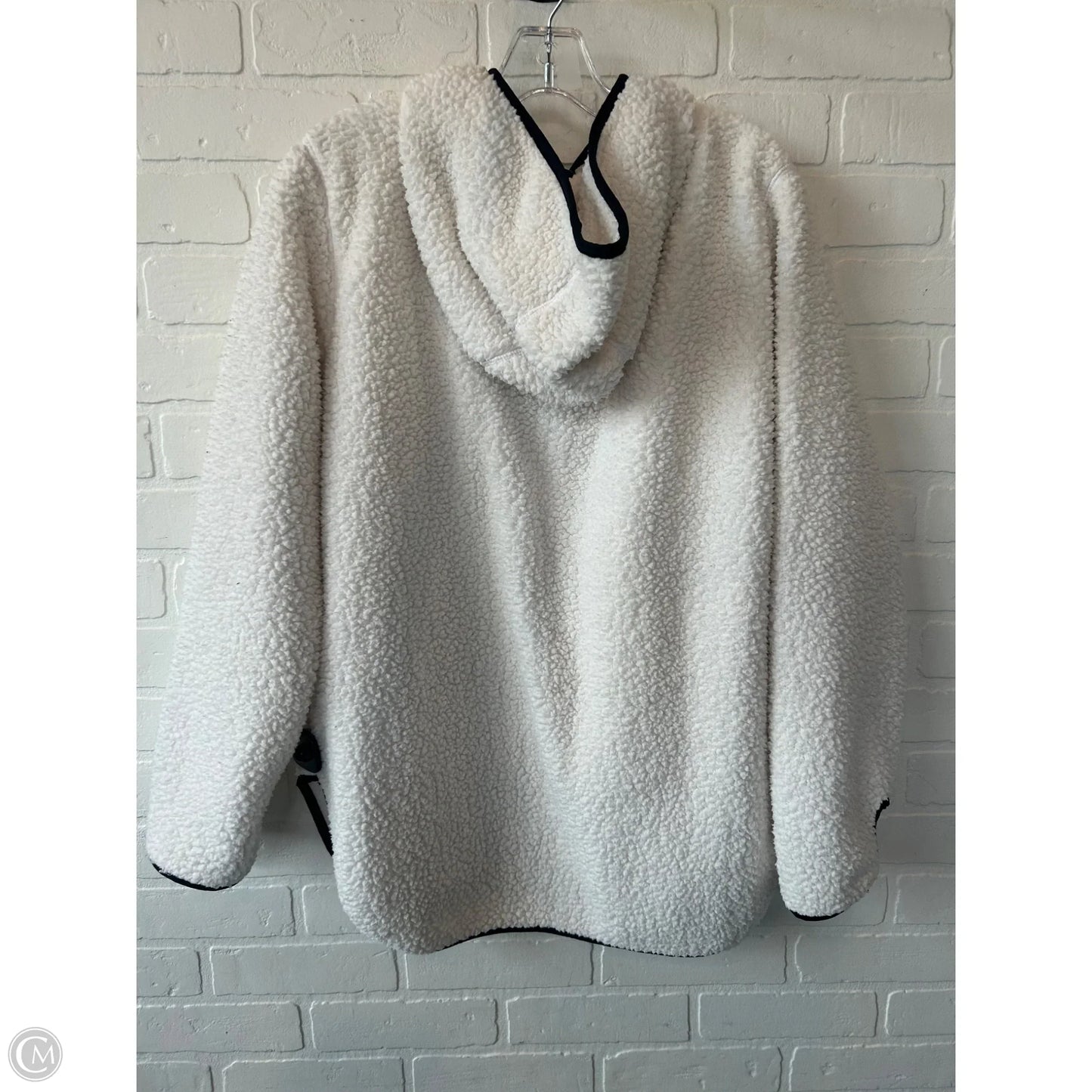 Jacket Fleece By Tommy Hilfiger In Cream, Size: M