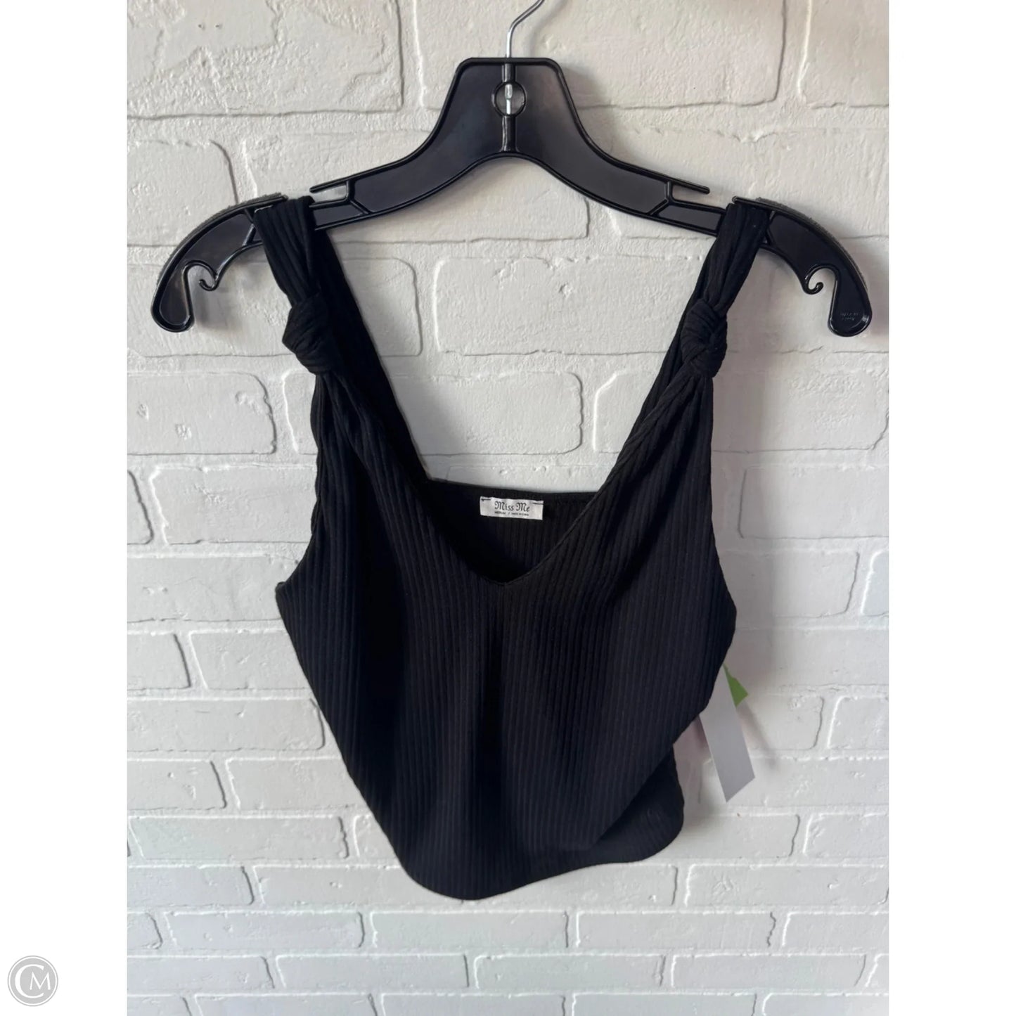 Tank Top By Miss Me In Black, Size: M