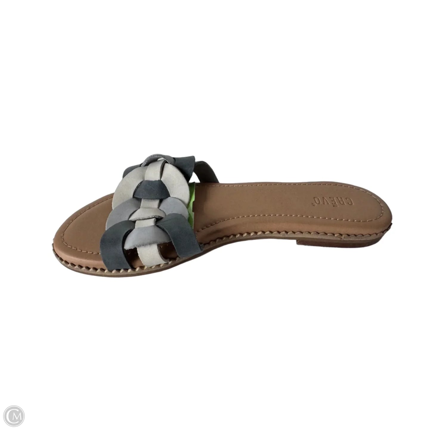 Sandals Flats By Cmc In Grey & White, Size: 8