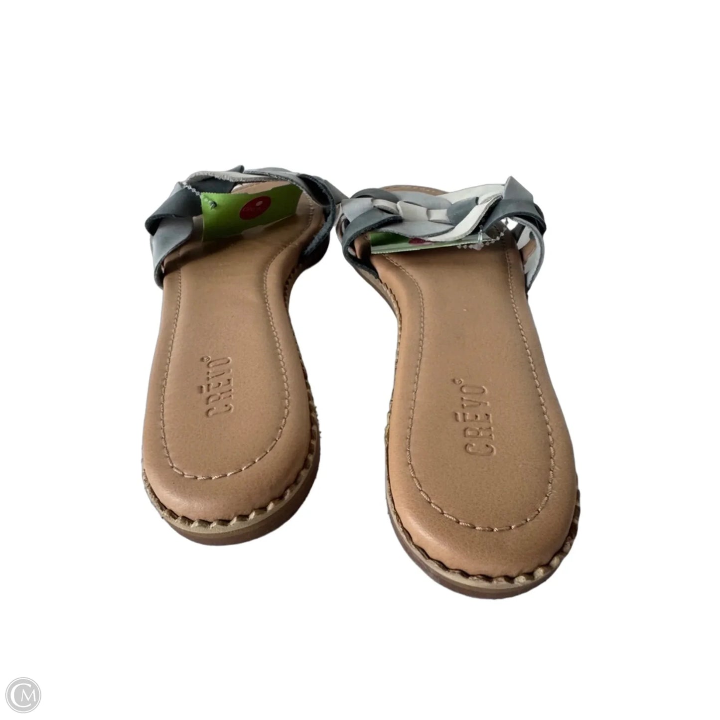 Sandals Flats By Cmc In Grey & White, Size: 8