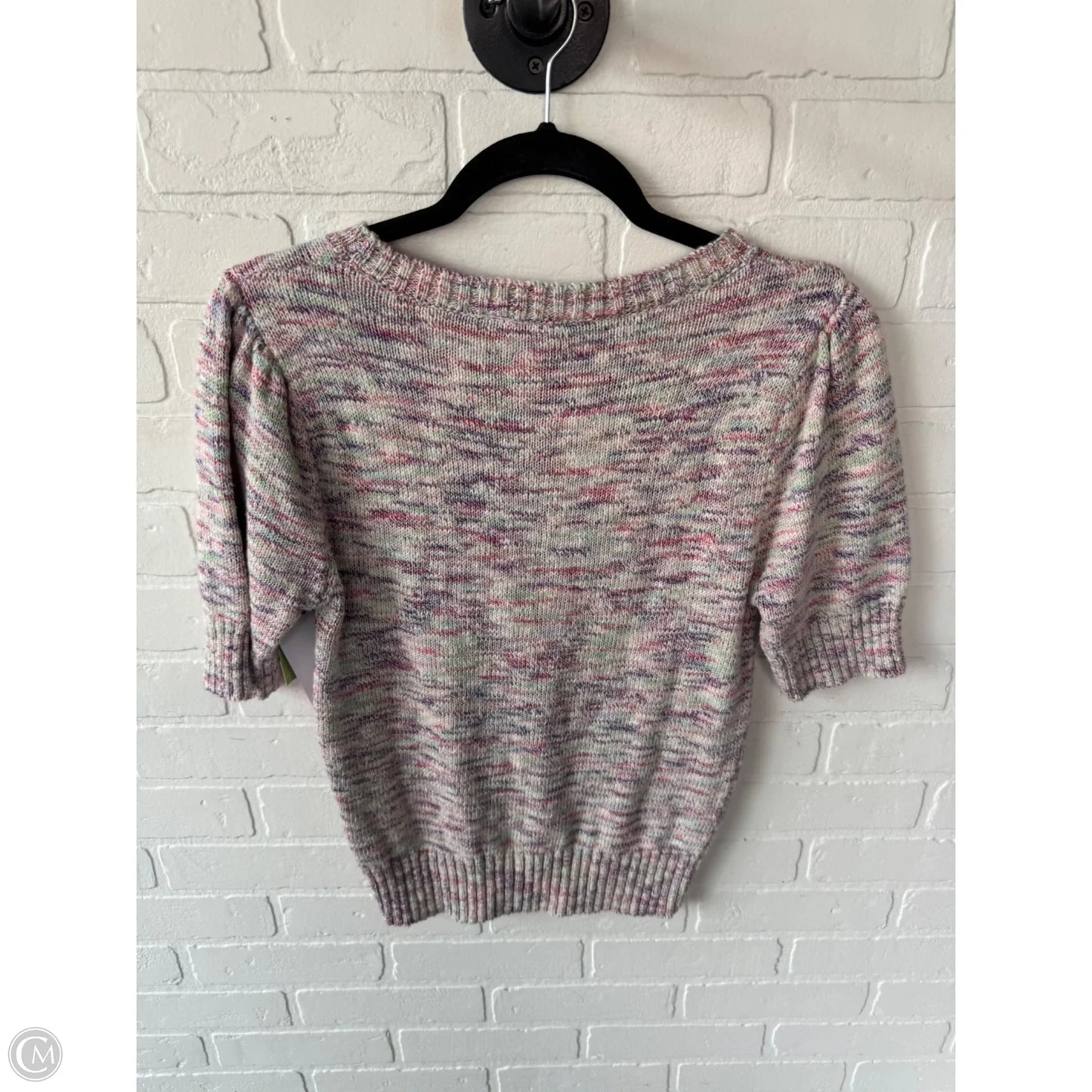 Sweater Short Sleeve By Evereve In Pink & Purple, Size: M