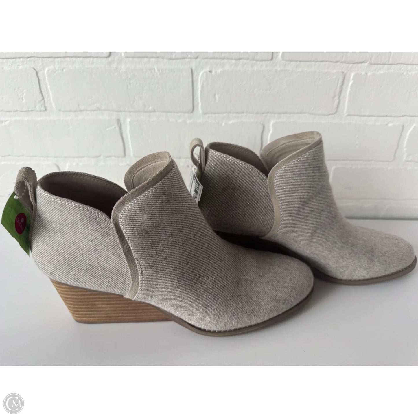 Boots Ankle Heels By Toms In Grey, Size: 11