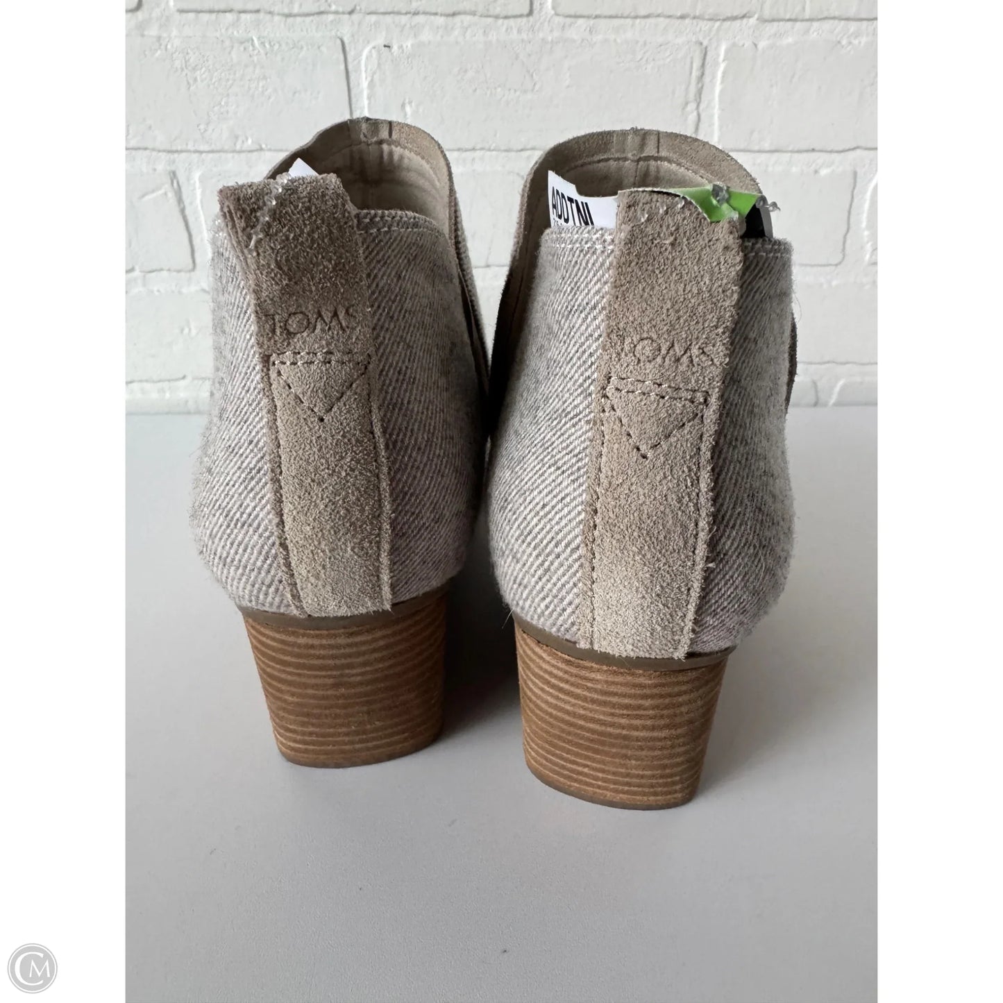 Boots Ankle Heels By Toms In Grey, Size: 11