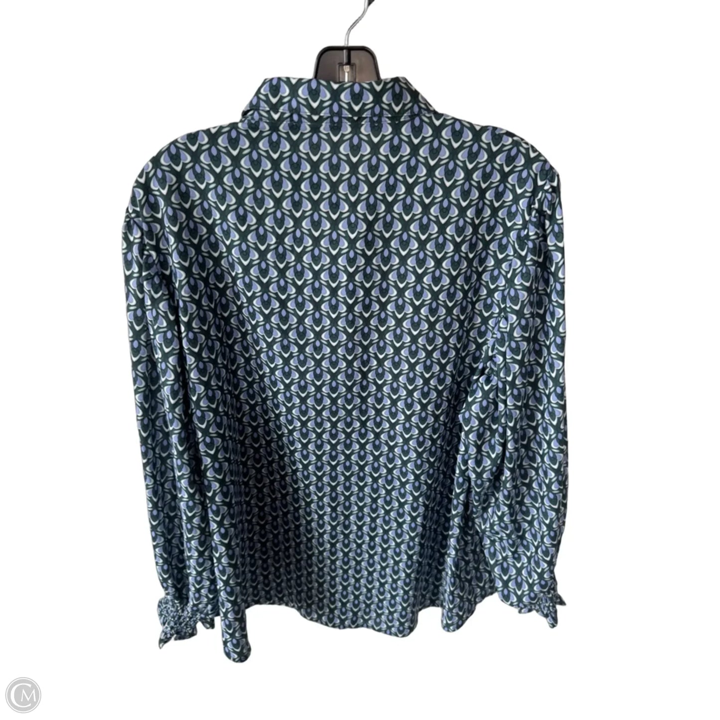 Top Long Sleeve By Cme In Blue & Green, Size: 2x