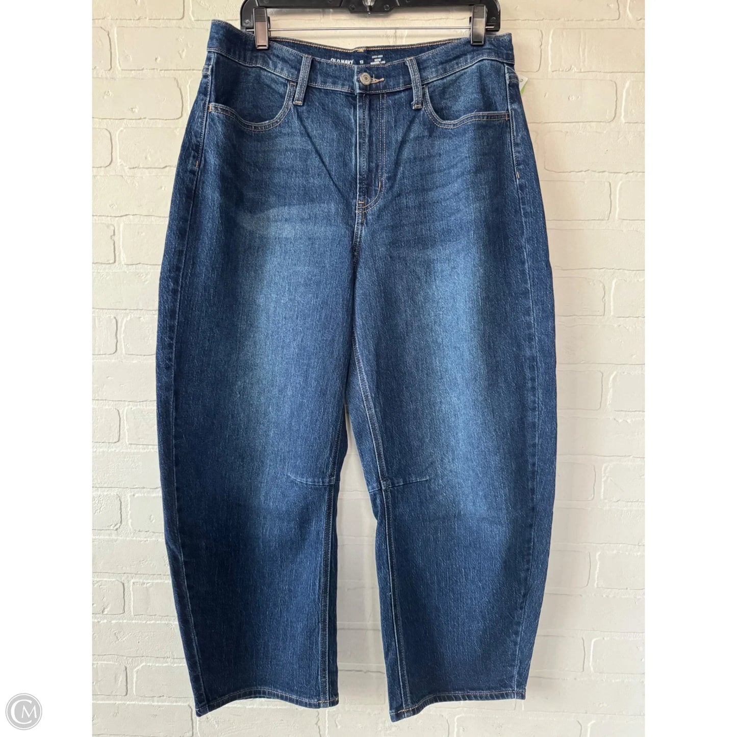 Jeans Straight By Old Navy In Blue Denim, Size: 12