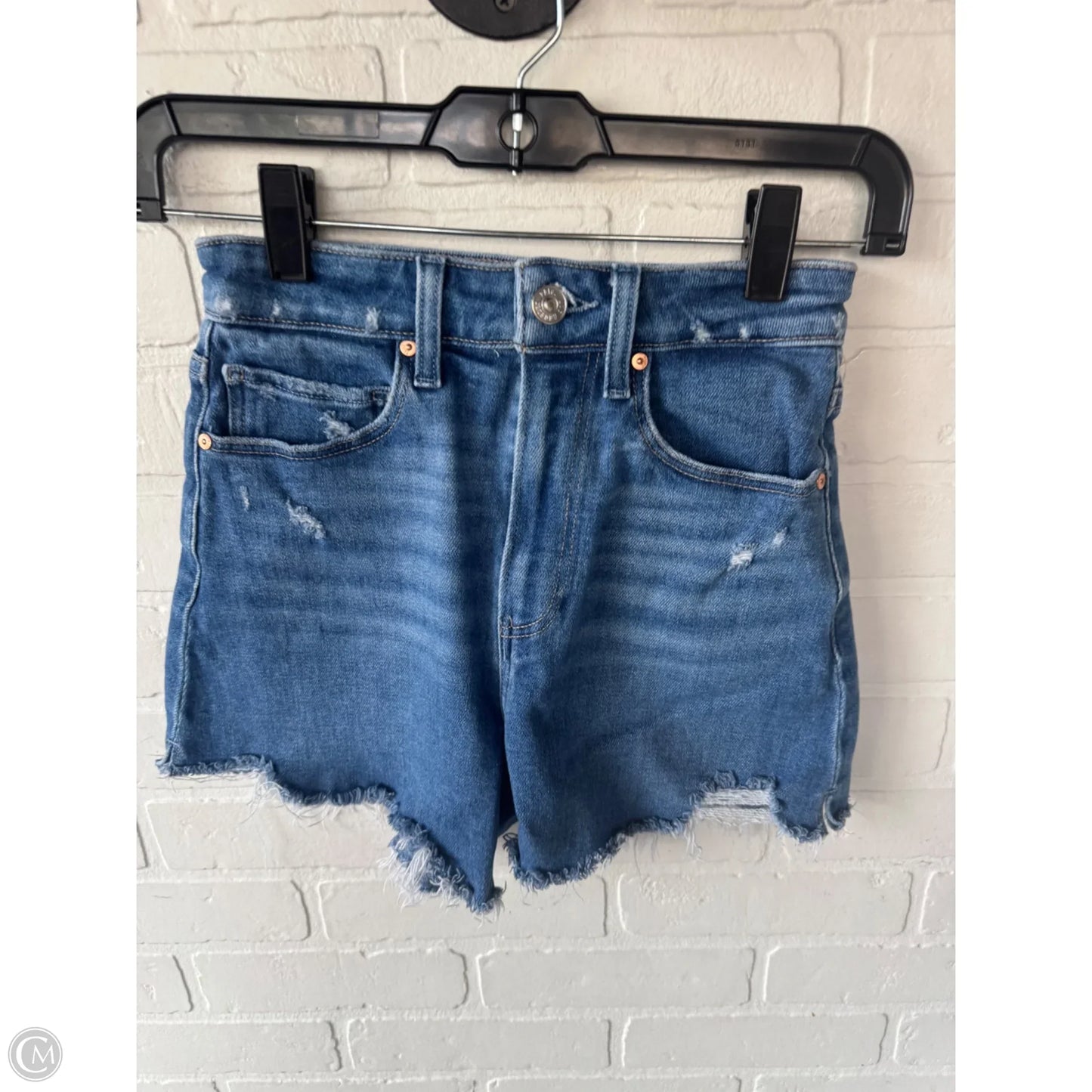 Shorts By Paige In Blue Denim, Size: 0