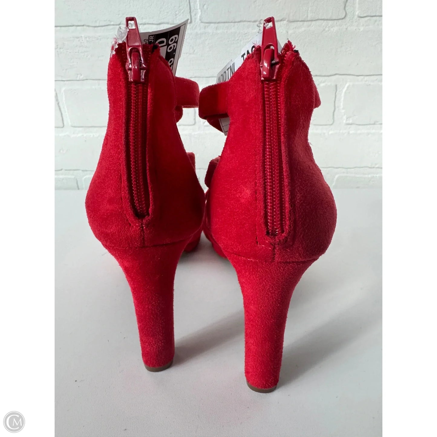 Sandals Heels Stiletto By Impo In Red, Size: 7.5