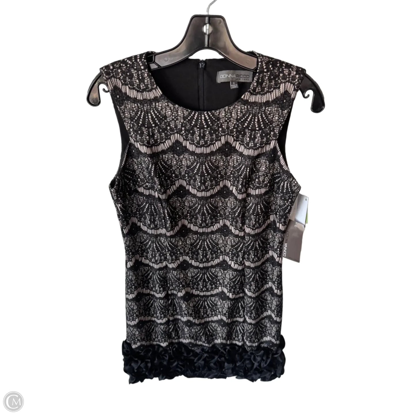 Dress Party Short By Donna Ricco In Black, Size: S