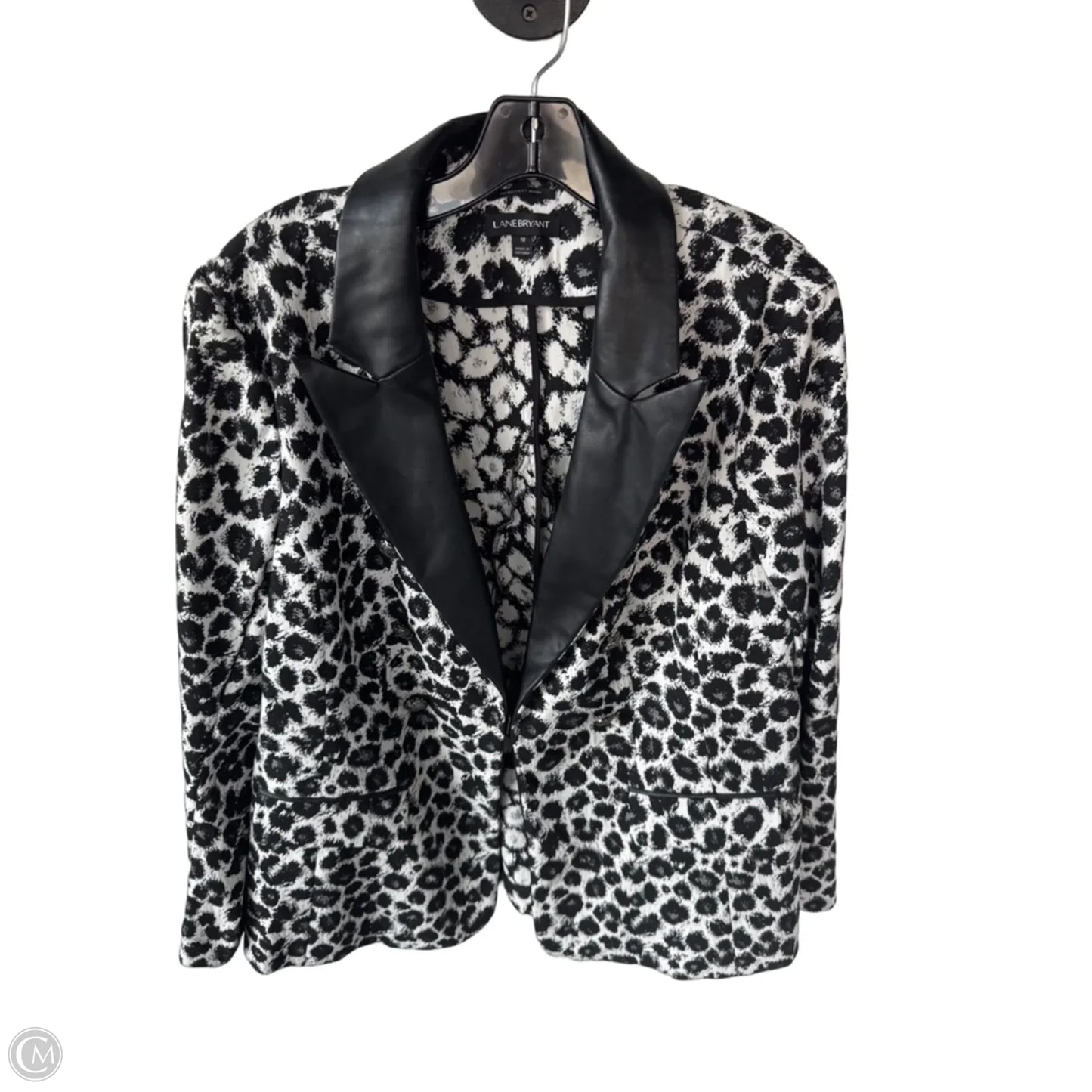 Blazer By Lane Bryant In Black & White, Size: 1x