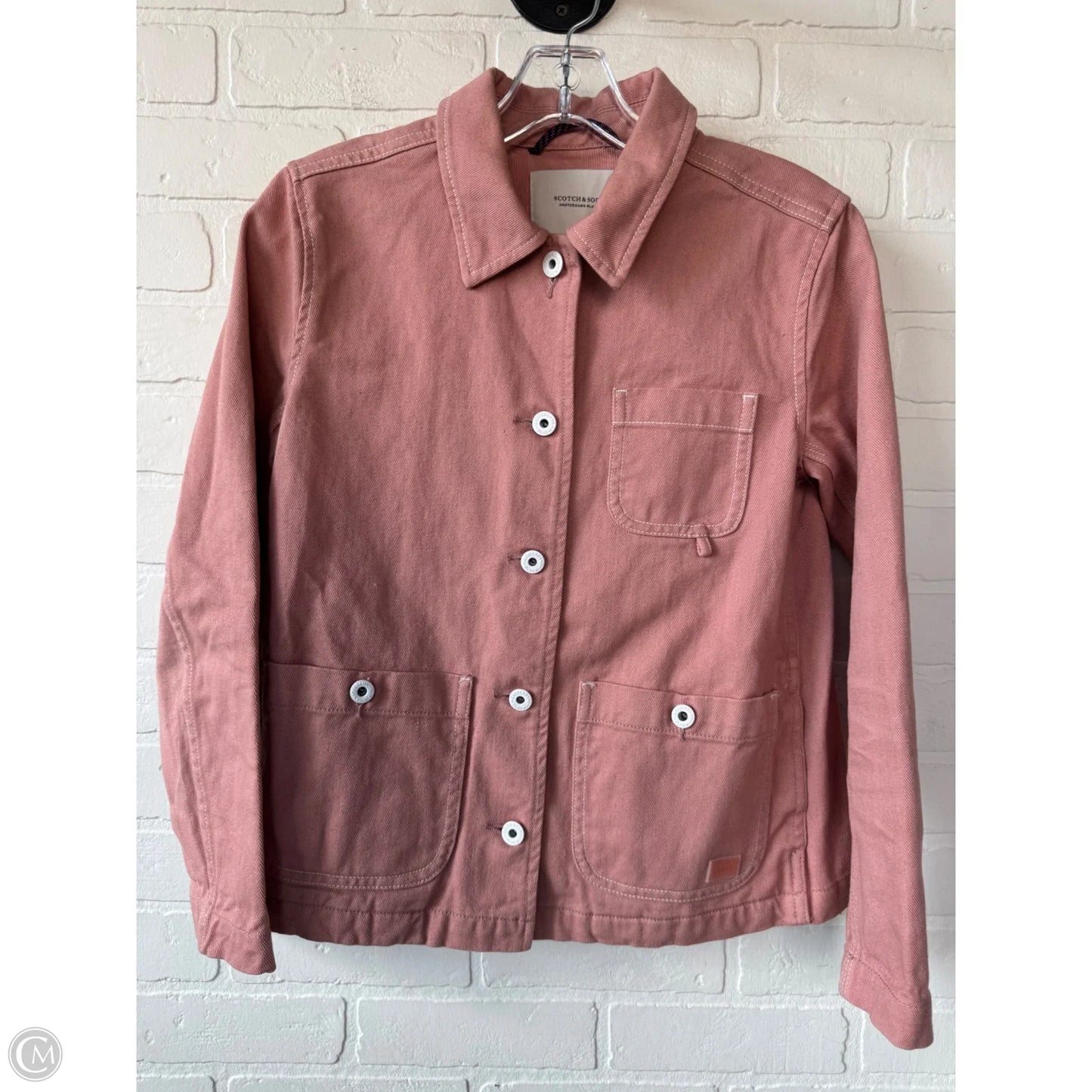 Jacket Denim By Scotch & Soda In Peach, Size: Xs