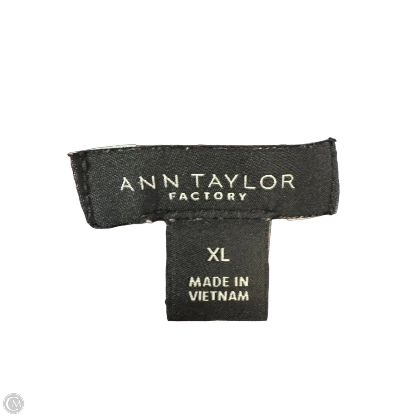 Top Short Sleeve By Ann Taylor In Maroon, Size: Xl