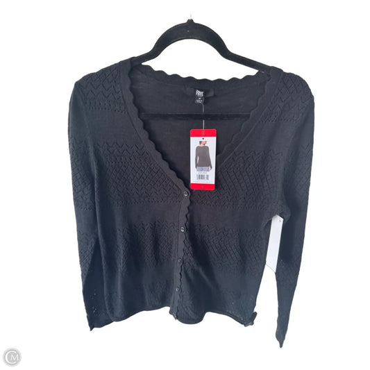 Sweater Cardigan Designer By Frye In Black, Size: M