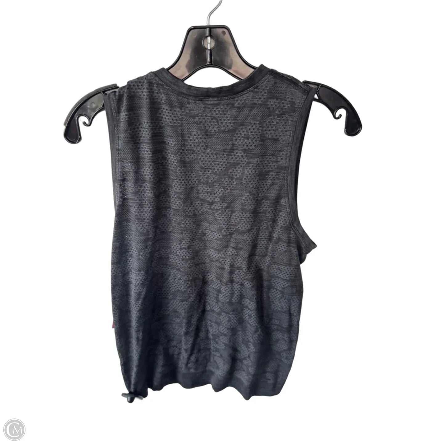 Athletic Tank Top By Lululemon In Black & Grey, Size: M