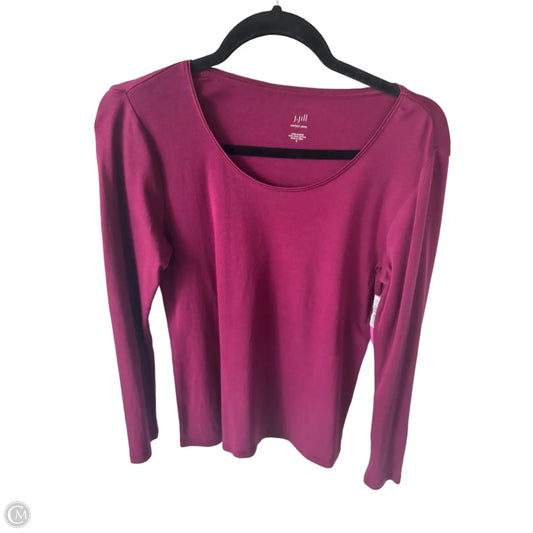 Top Long Sleeve Basic By J. Jill In Red, Size: S