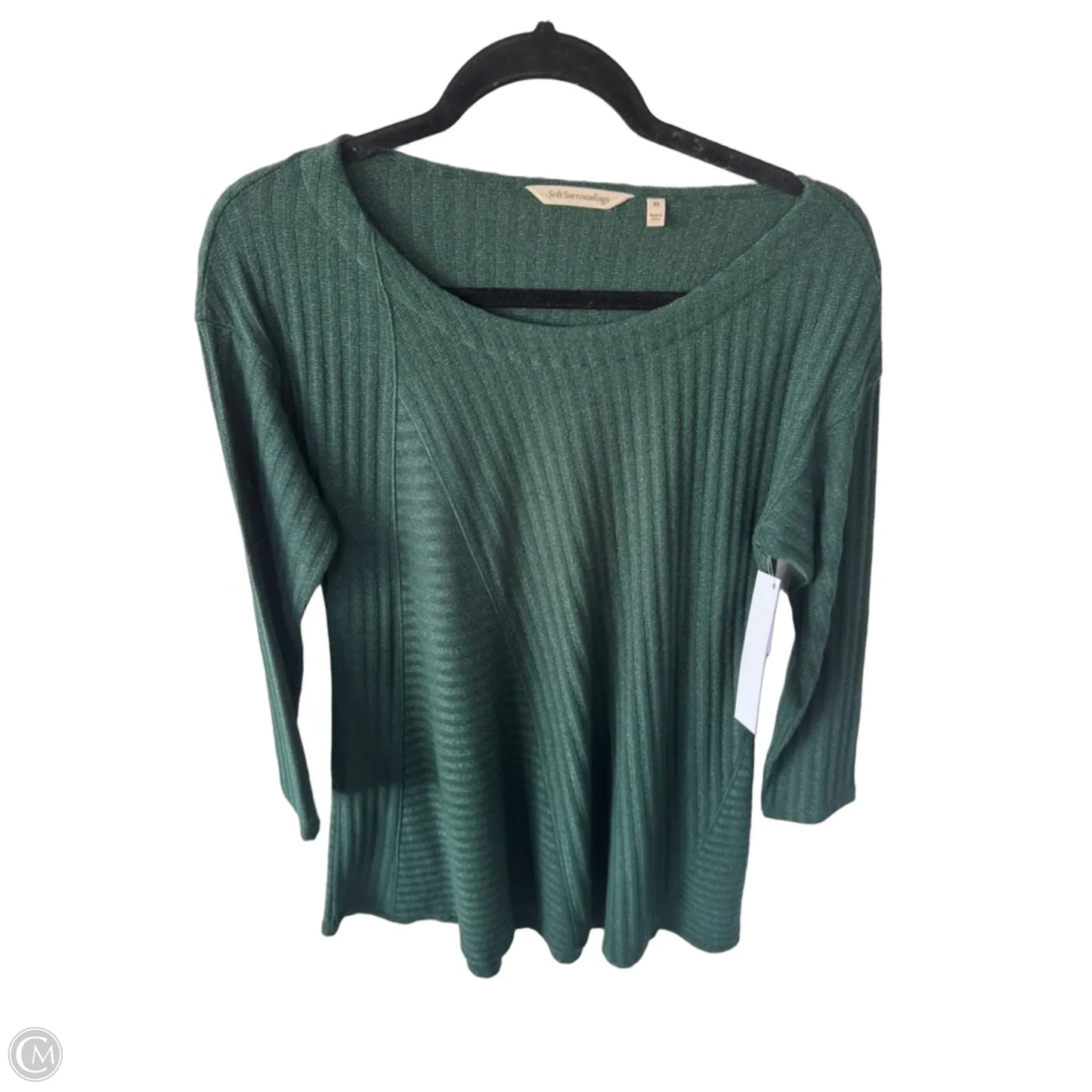 Tunic Long Sleeve By Soft Surroundings In Green, Size: Xs