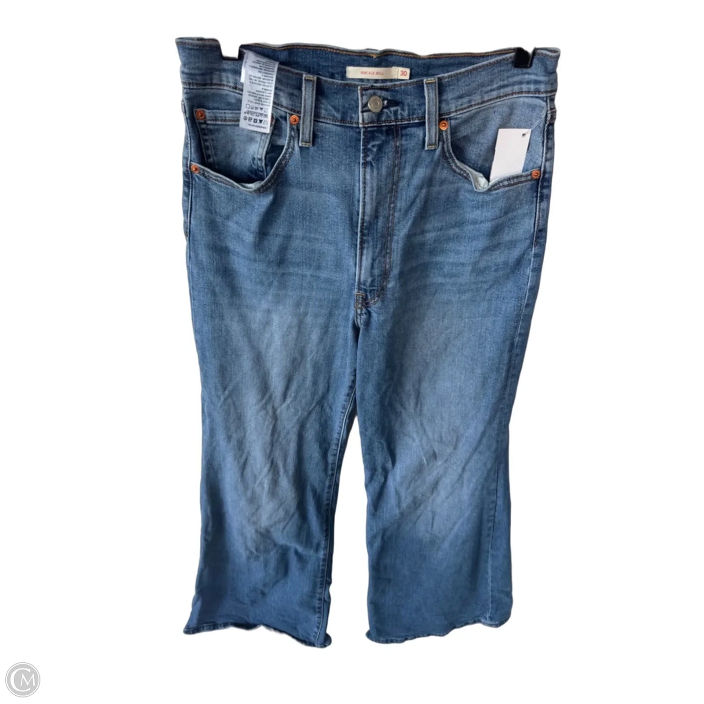 Jeans Flared By Levis In Blue Denim, Size: 10