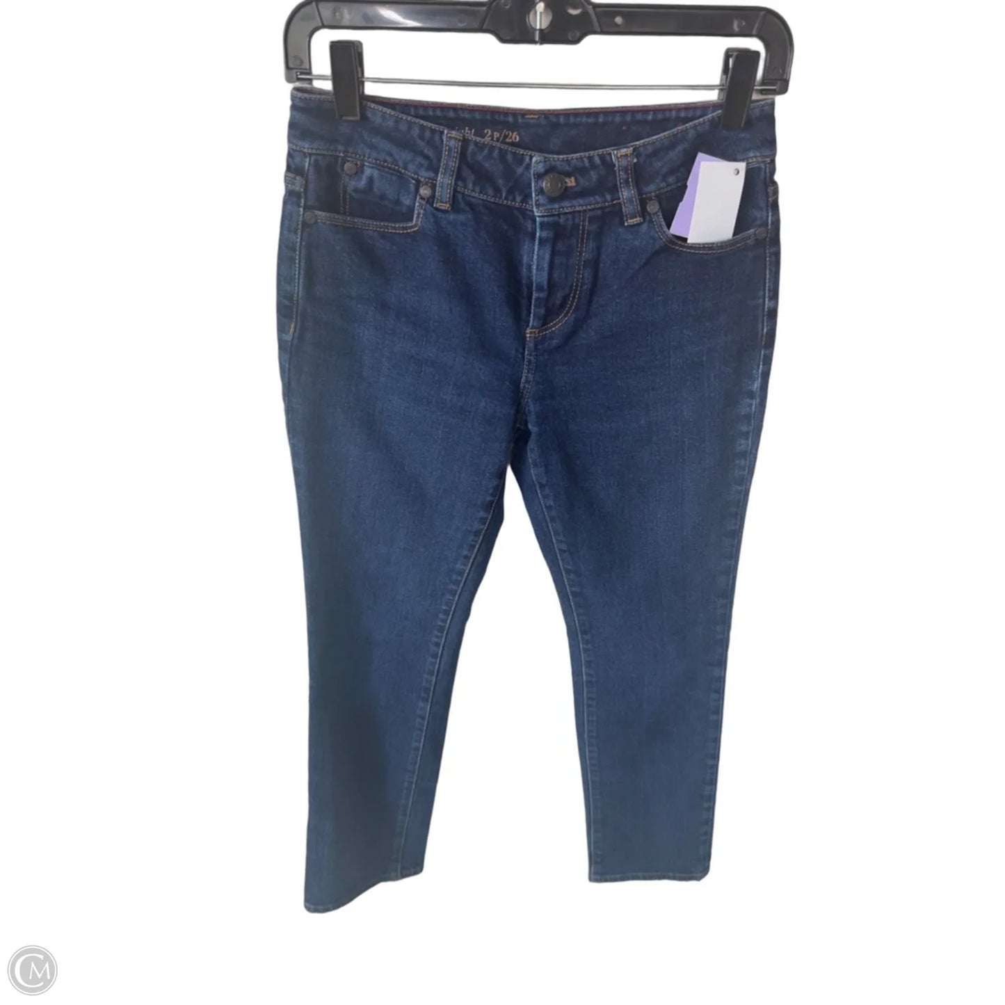 Jeans Straight By Talbots In Blue Denim, Size: 2p