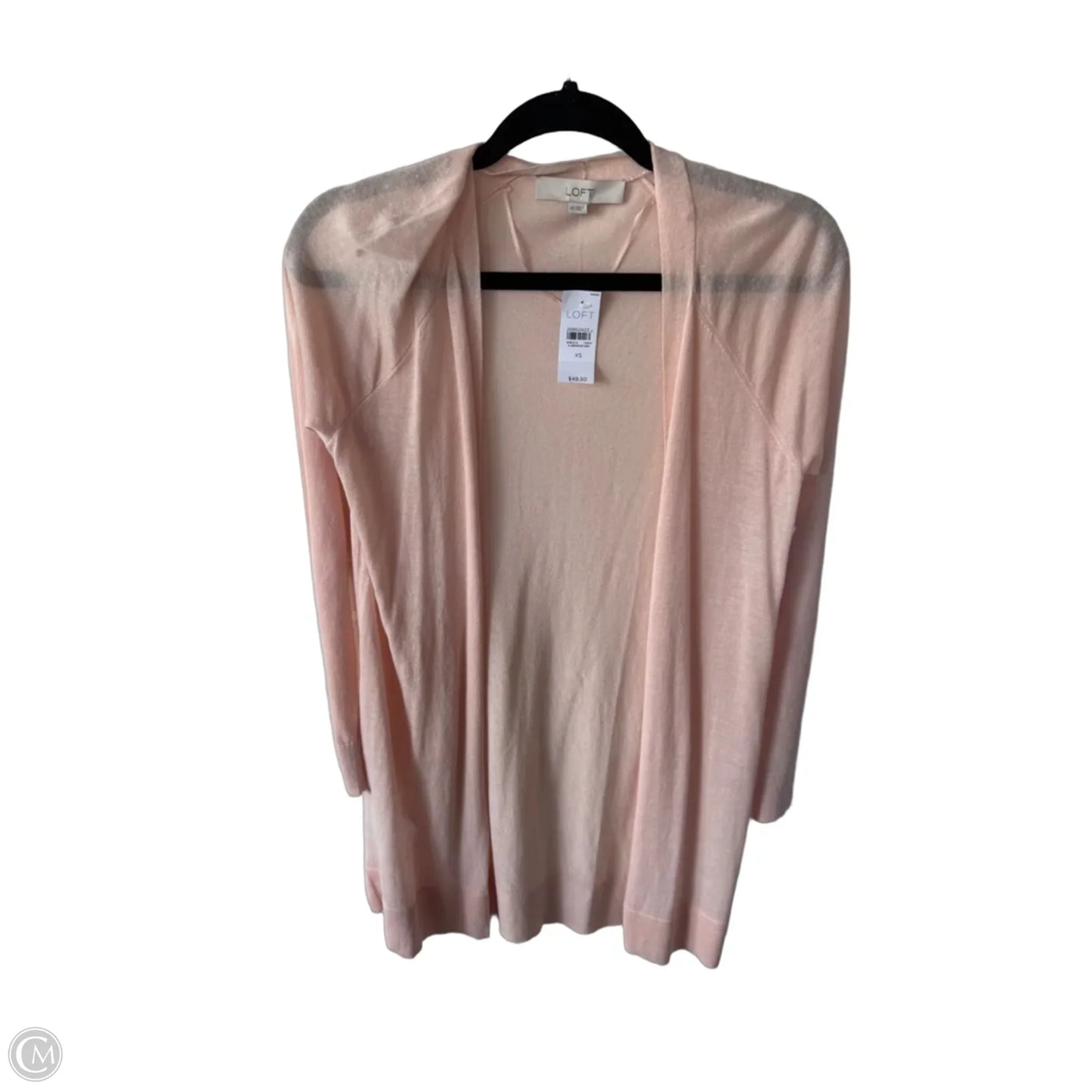 Sweater Cardigan By Loft In Peach, Size: Xs