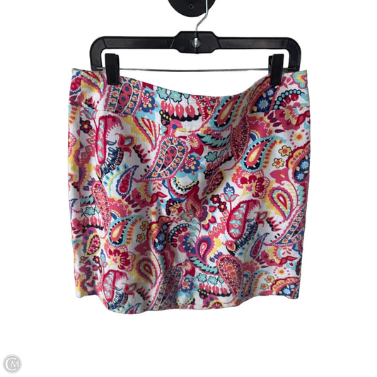 Skirt Mini & Short By Talbots In Pink & White, Size: 16