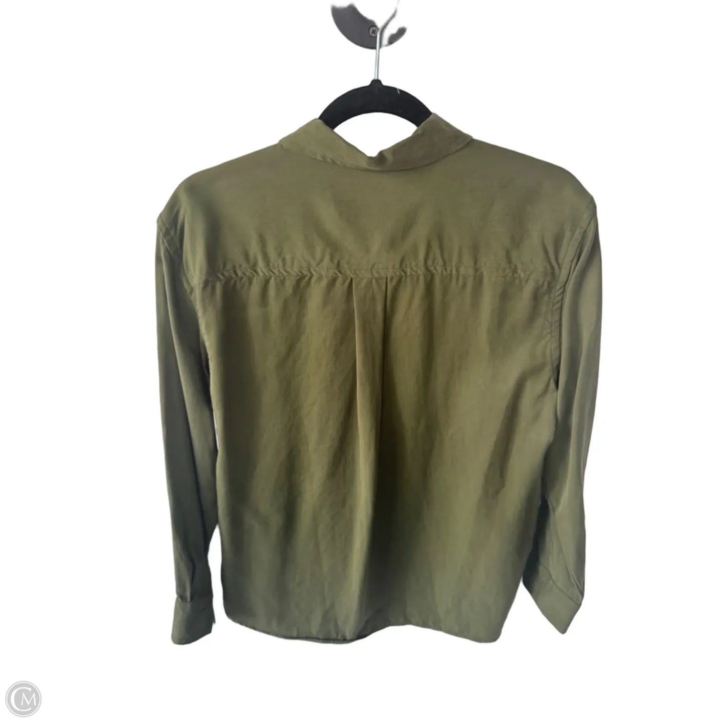 Top Long Sleeve By Banana Republic In Green, Size: S