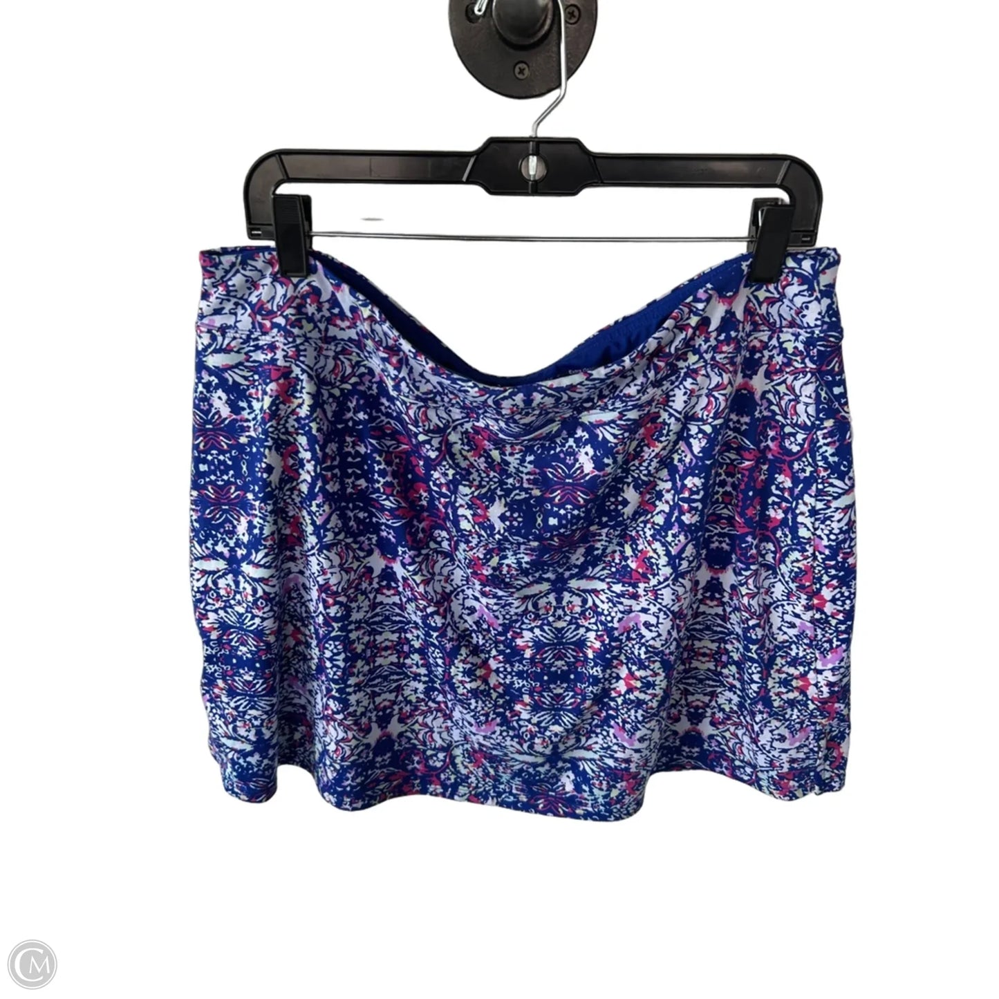 Athletic Skort By Tranquility In Blue & White, Size: 20