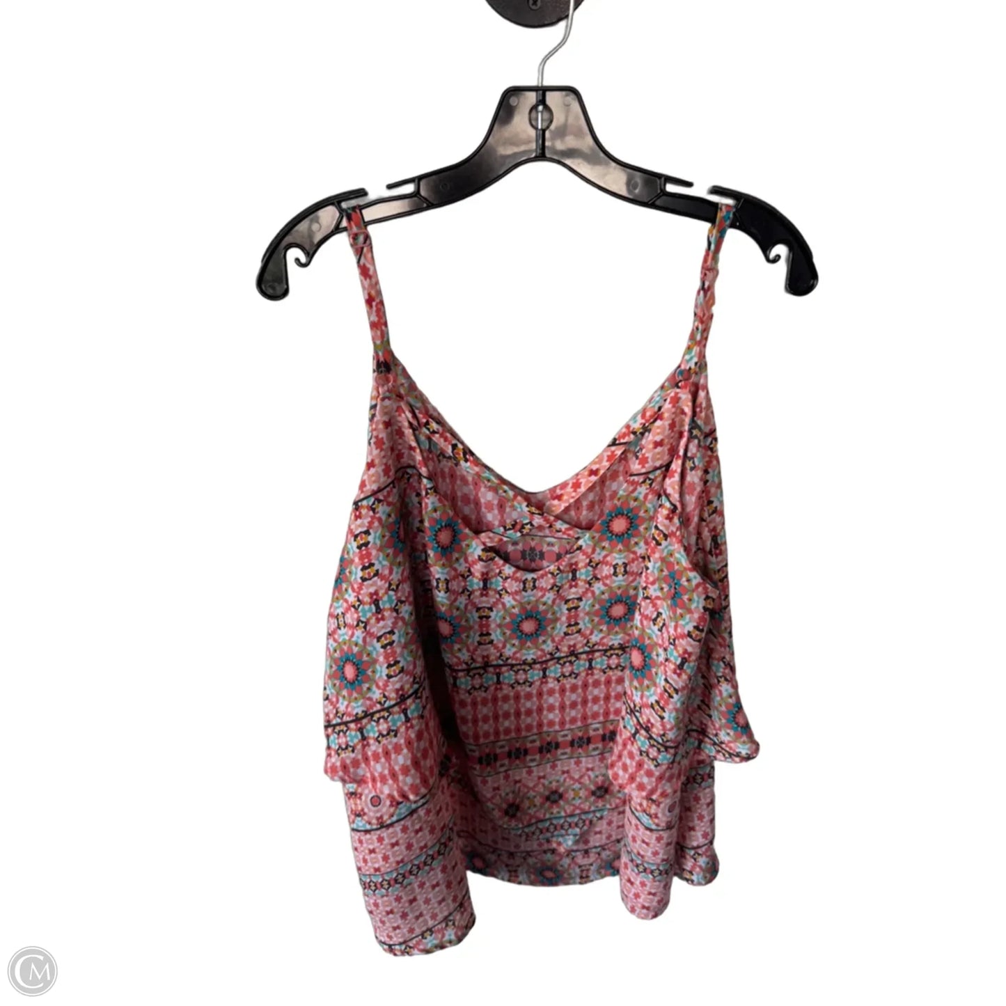 Top Sleeveless By Torrid In Orange & White, Size: 3x