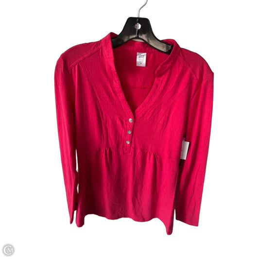 Top Long Sleeve By Clothes Mentor In Pink, Size: M