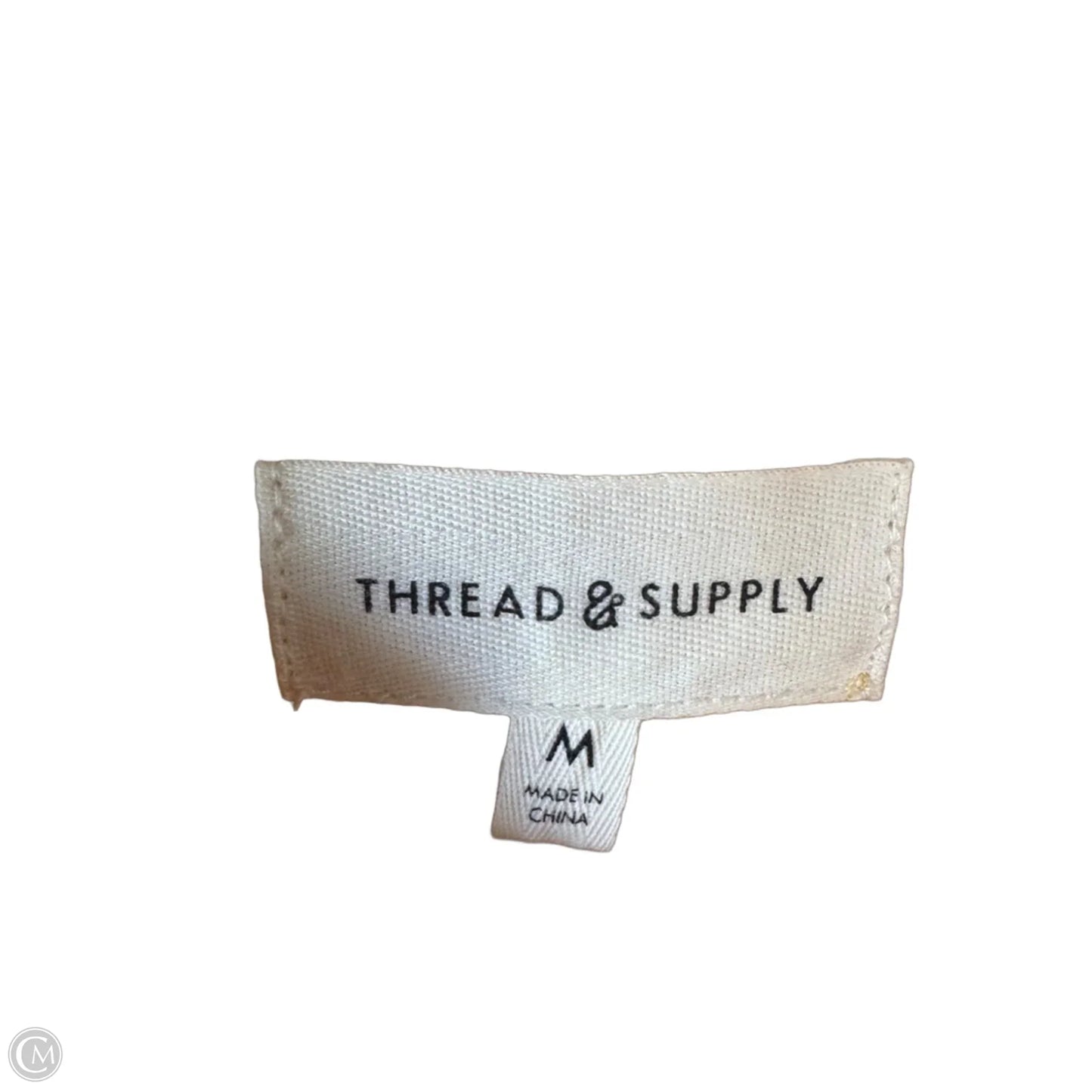 Top Long Sleeve By Thread And Supply In Yellow, Size: M