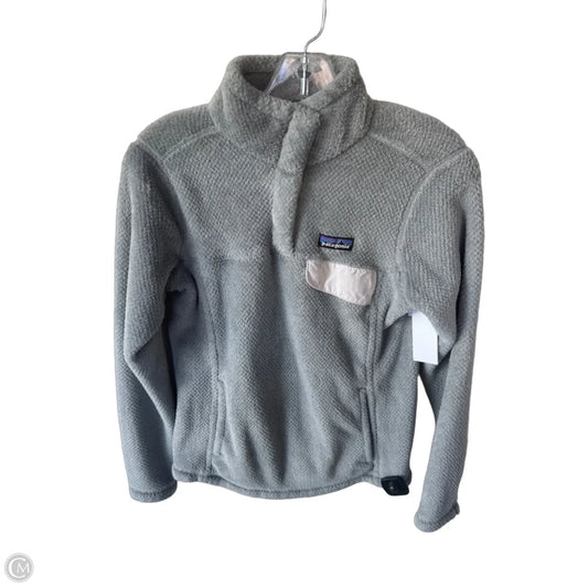 Jacket Fleece By Patagonia In Grey, Size: S
