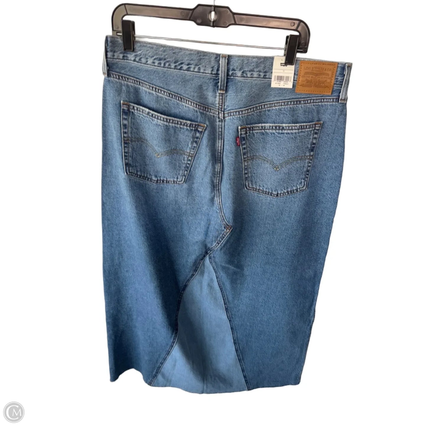 Skirt Maxi By Levis In Blue Denim, Size: 16