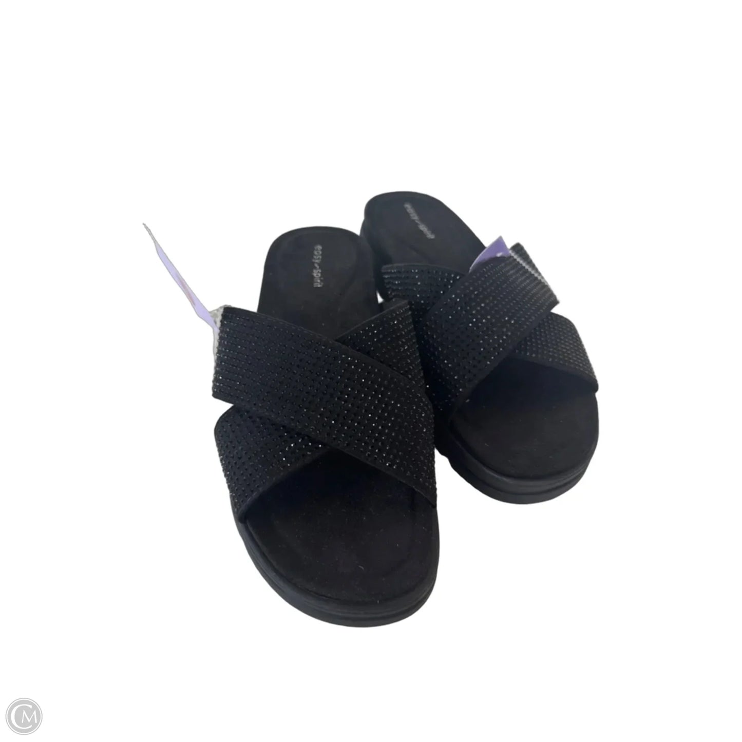 Sandals Flats By Easy Spirit In Black & Blue, Size: 8.5