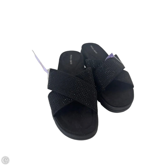 Sandals Flats By Easy Spirit In Black & Blue, Size: 8.5