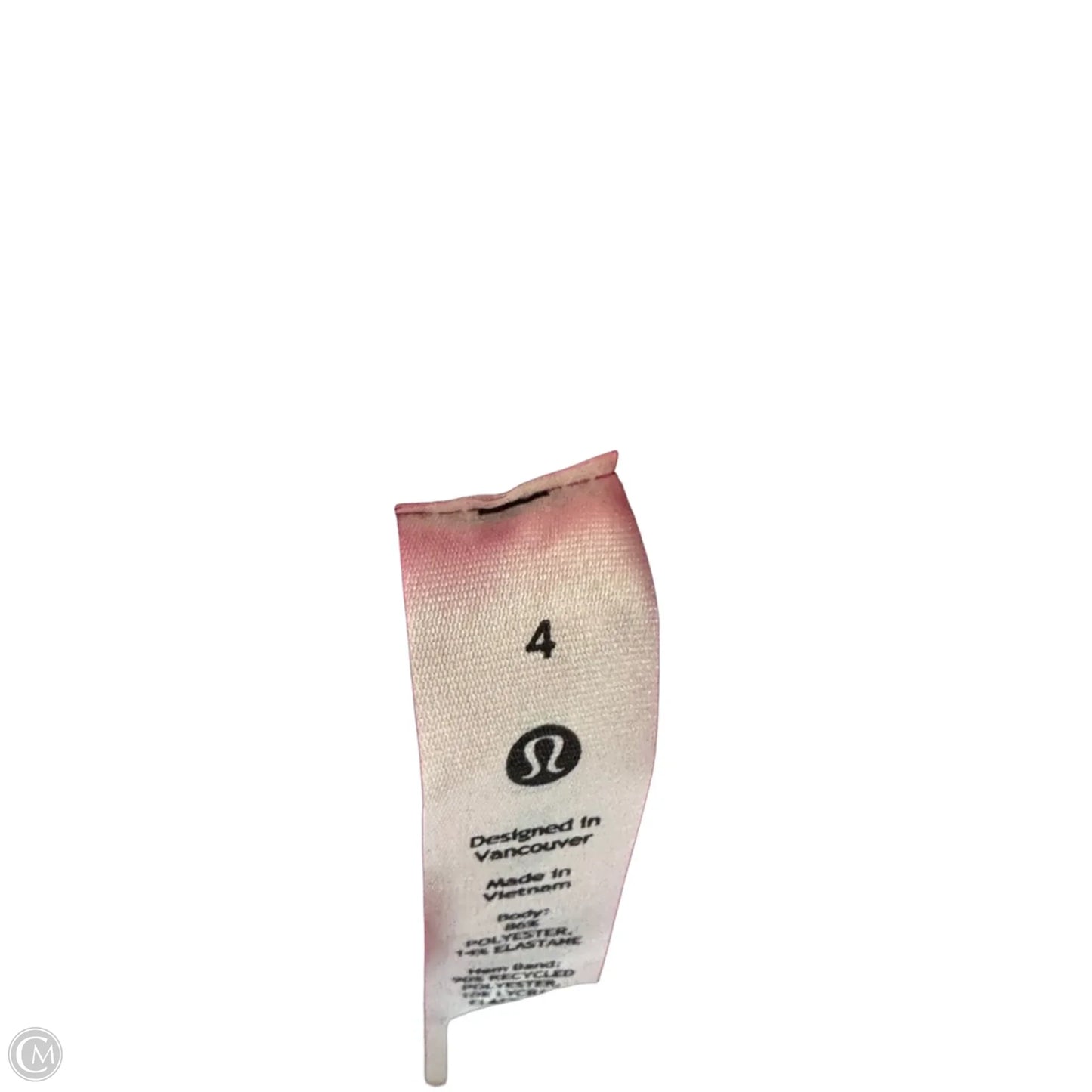 Athletic Skort By Lululemon In Pink, Size: 4