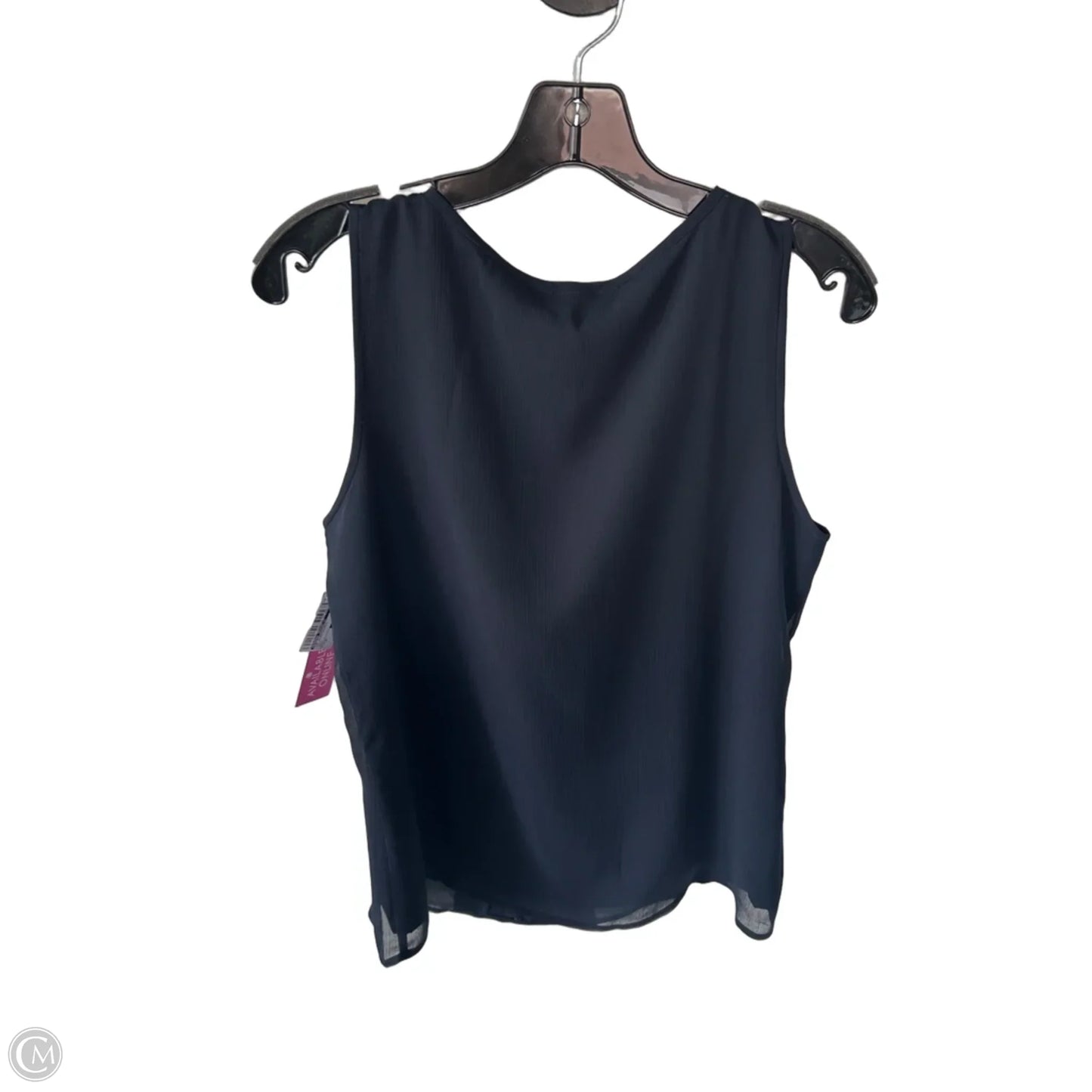 Top Sleeveless By Banana Republic In Navy, Size: M
