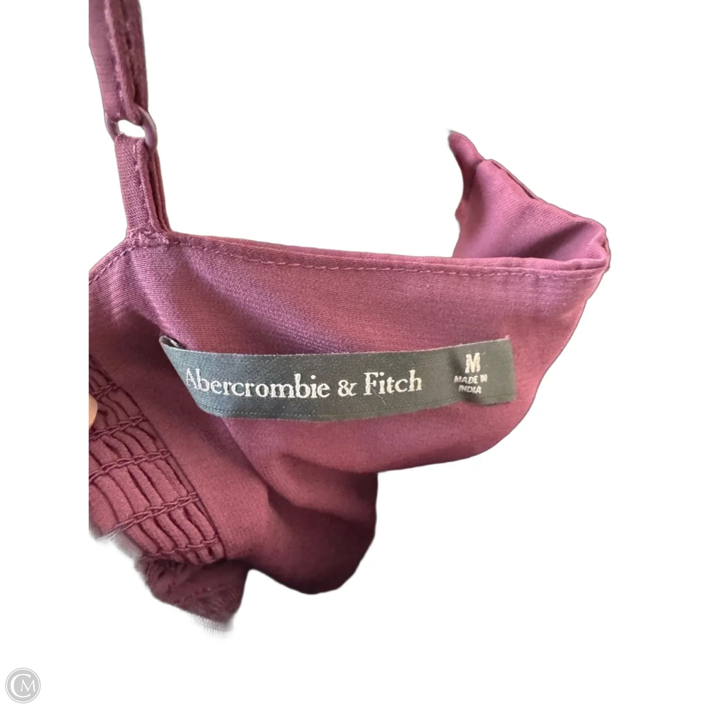 Dress Party Midi By Abercrombie And Fitch In Maroon, Size: M