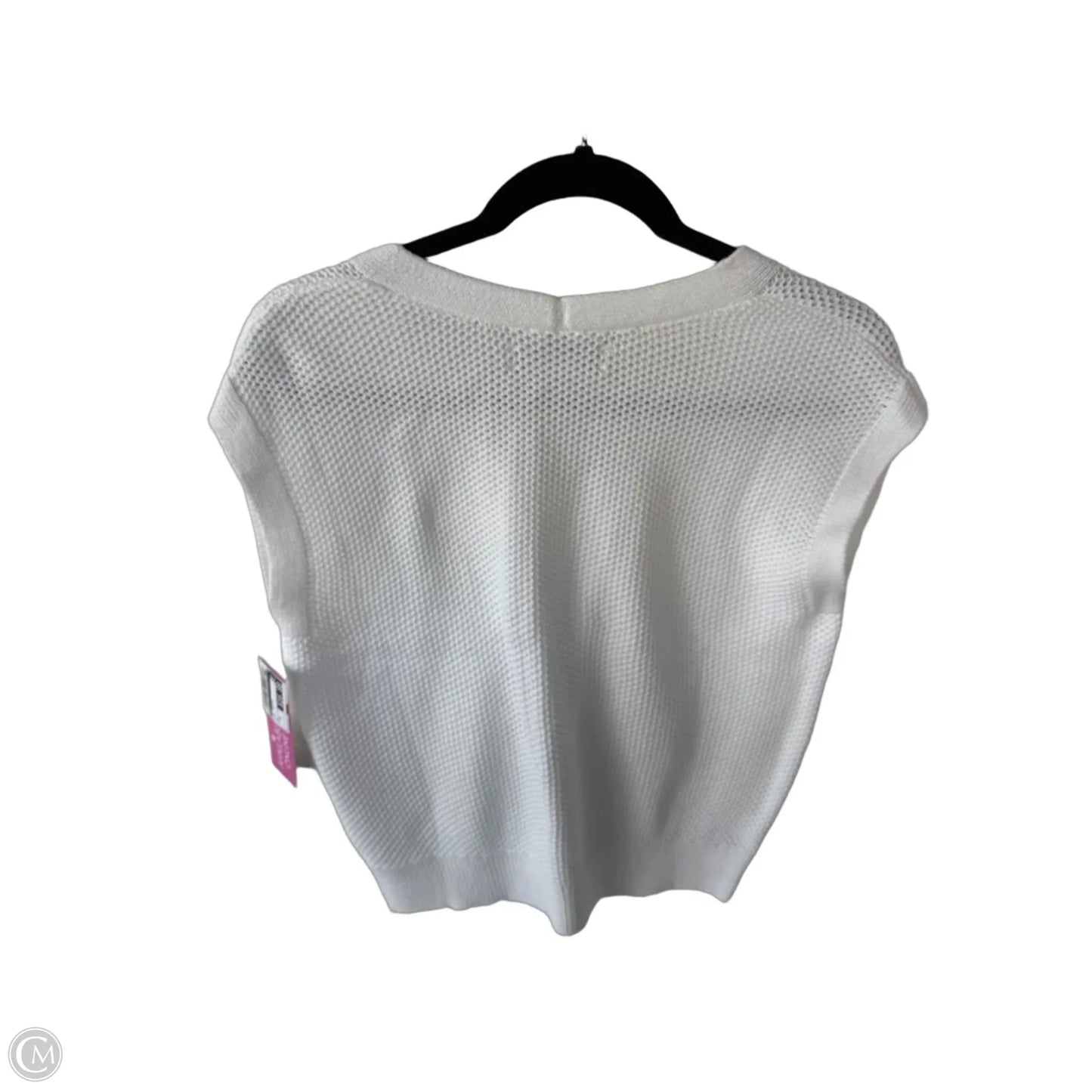 Vest Sweater By Loft In White, Size: Xs