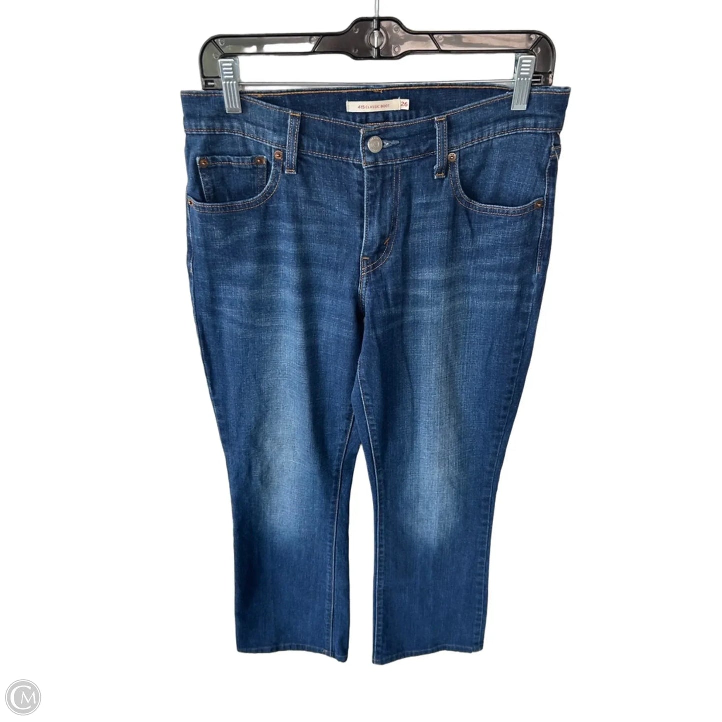 Jeans Boot Cut By Levis In Blue Denim, Size: 2