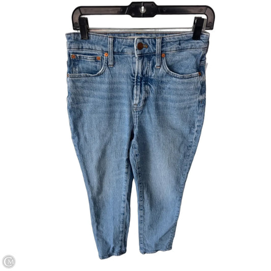 Jeans Straight By Madewell In Blue Denim, Size: 2