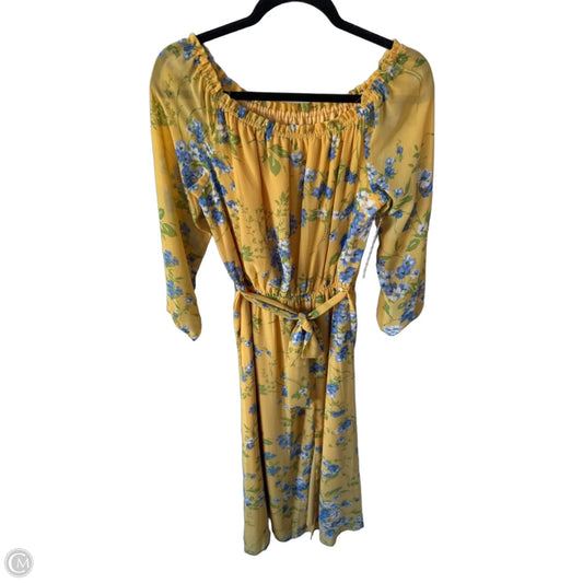 Dress Casual Maxi By Inc In Yellow, Size: Xs