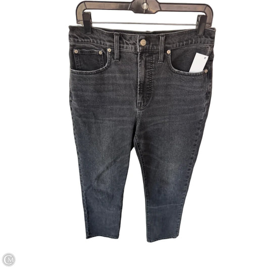 Jeans Straight By Madewell In Black Denim, Size: 6