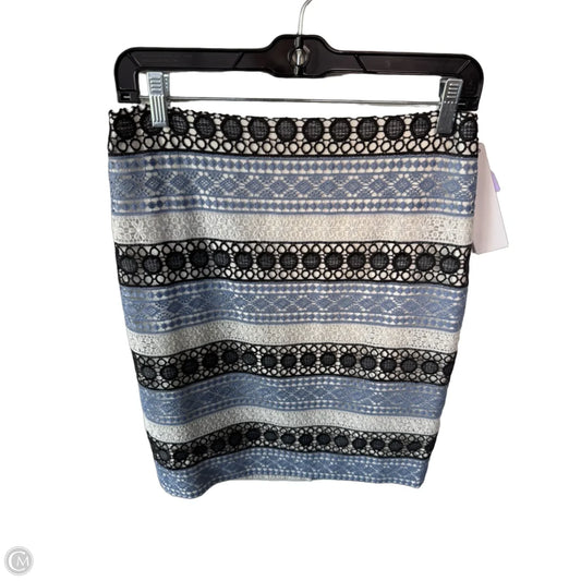 Skirt Mini & Short By Talbots In Black & Blue, Size: 4p
