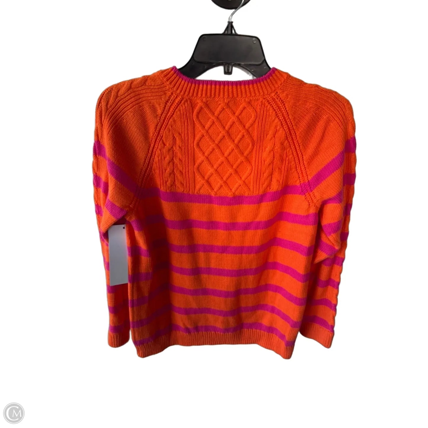Sweater By Talbots In Orange & Pink, Size: Mp