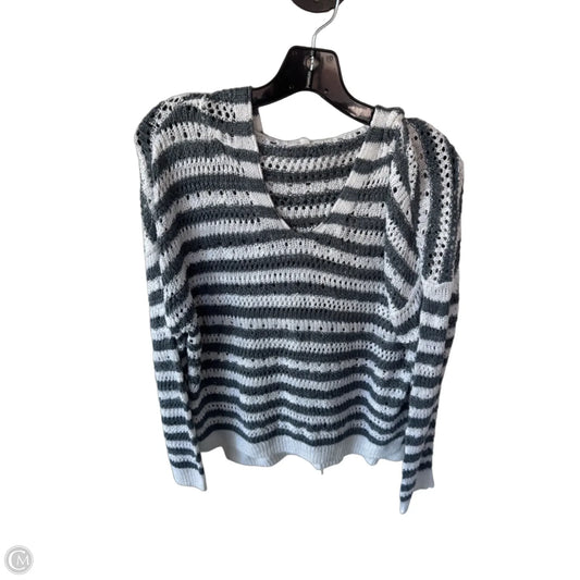 Sweater By Maurices In Grey & White, Size: M