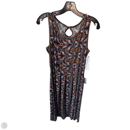 Dress Casual Midi By Max Studio In Blue & Orange, Size: L