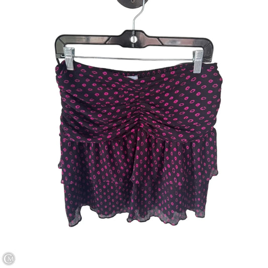 Skirt Mini & Short By Lucy Paris In Black & Pink, Size: 12